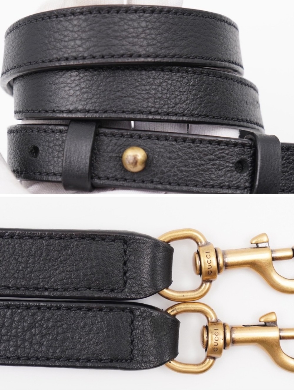 CH05 💗 Gucci GG Marmont Top Handle Bag Leather Small satchel - Picture 11 of 15